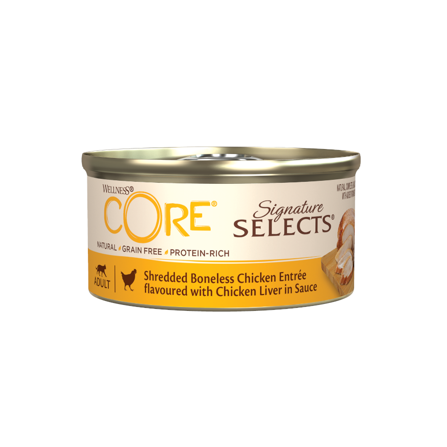 Wellness Core Shredded frango lata para gatos